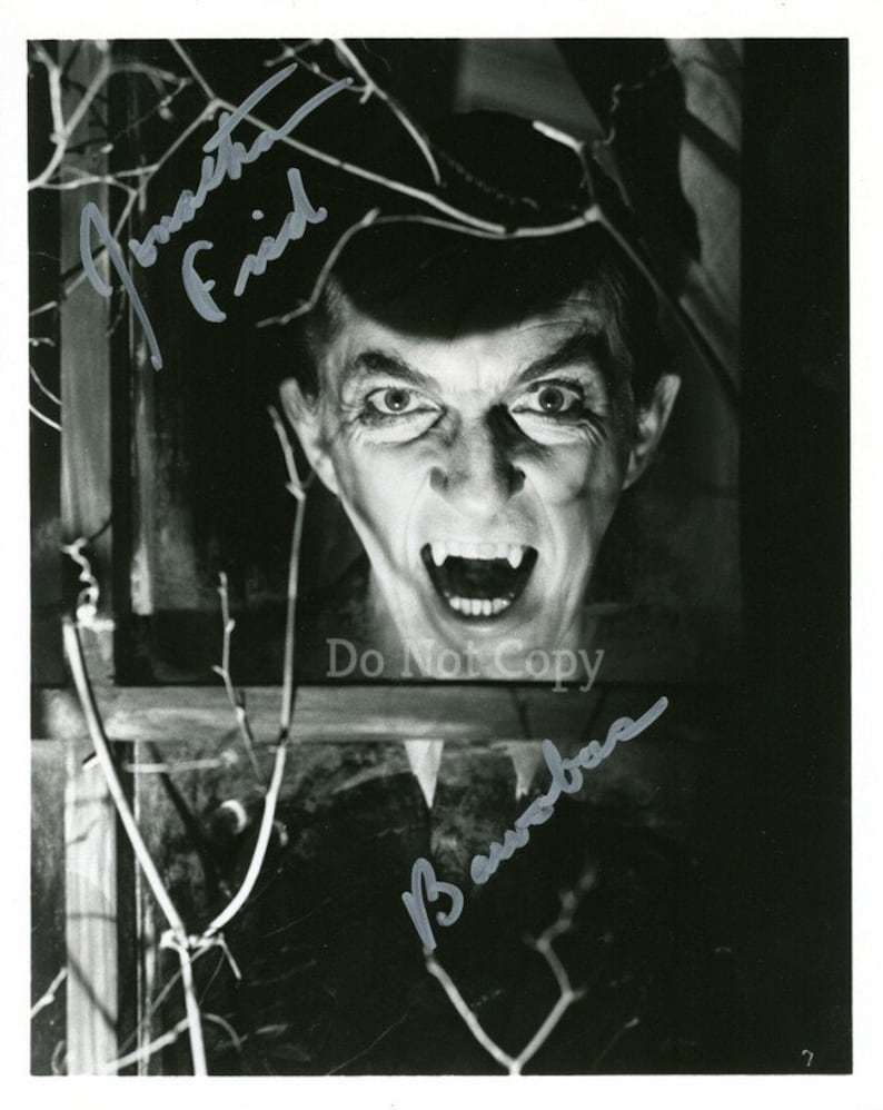 Jonathan Frid Signed Photo Poster painting 8X10 rp Autographed Dark Shadows Barnabas