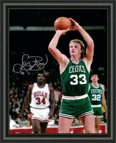 Larry Bird SIGNED - Celtics - BASKETBALL - A4 AUTOGRAPHED Photo Poster painting POSTER PRINT