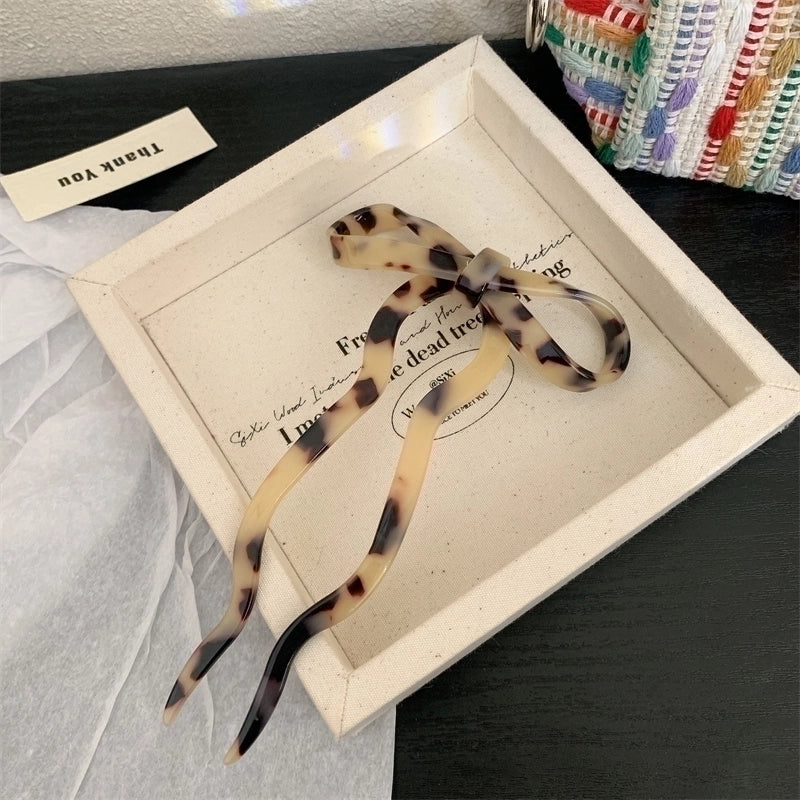 Women’s Sweet Minimalist Bow Knot Acetic Acid Sheets Hairpin