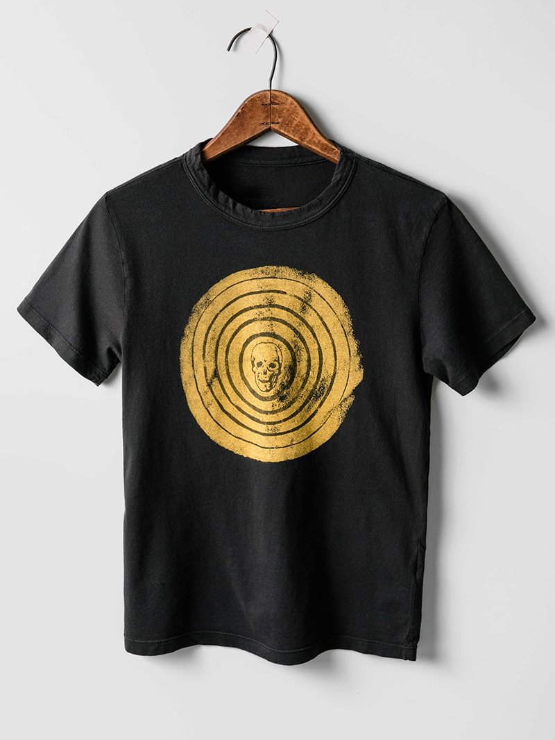 Tree Ring Skull Fashion Printed T-Shirt in  mildstyles