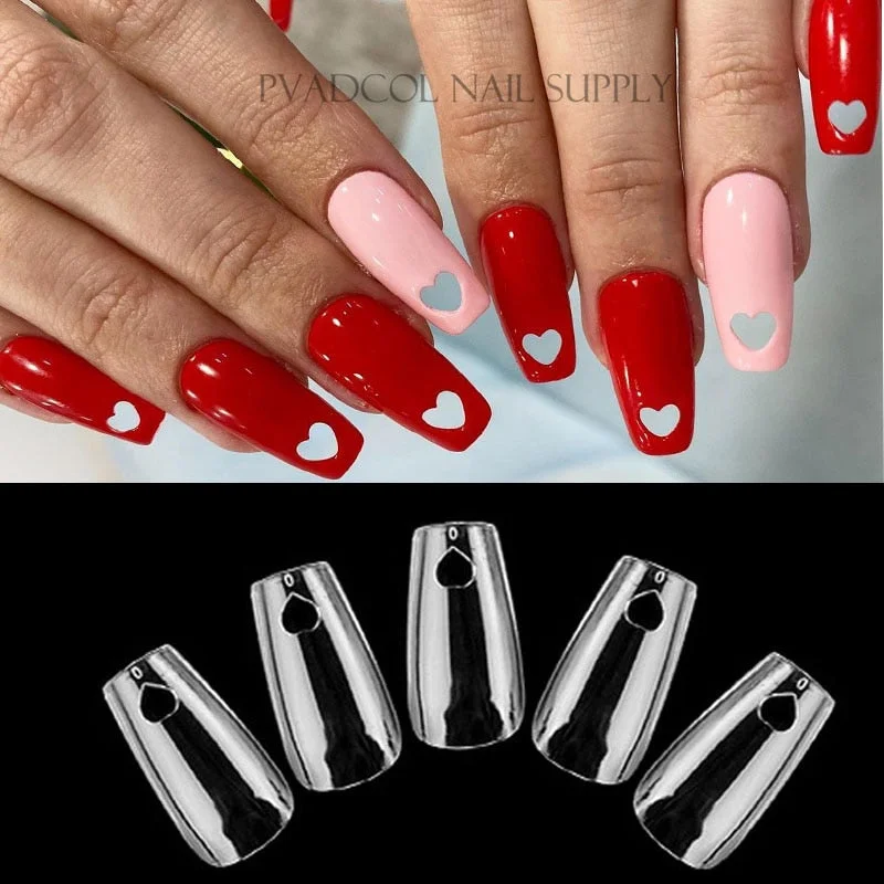 Gel X Nails Extension System Full Cover Sculpted Clear Stiletto Coffin False Nail Tips 240pcs/bag-Nail Inspo