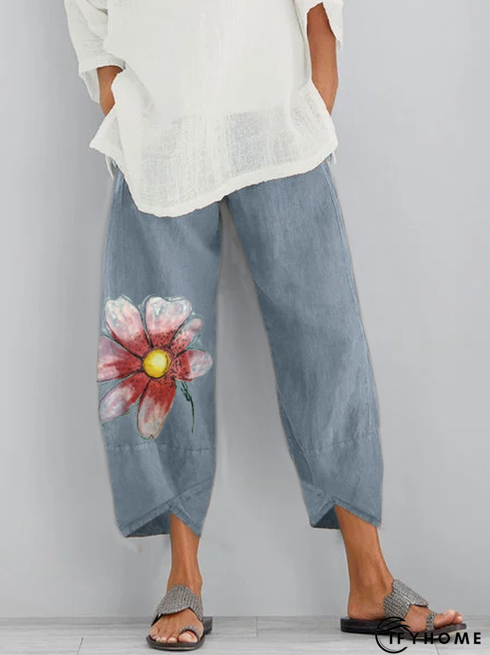 Casual Floral Printed Pants | IFYHOME