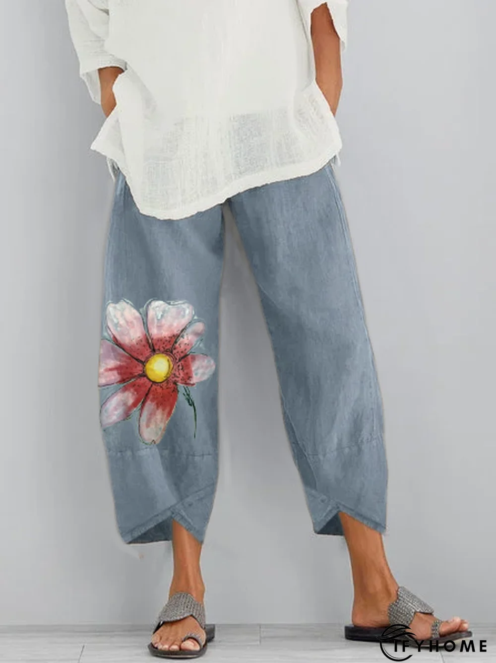 Casual Floral Printed Pants | IFYHOME