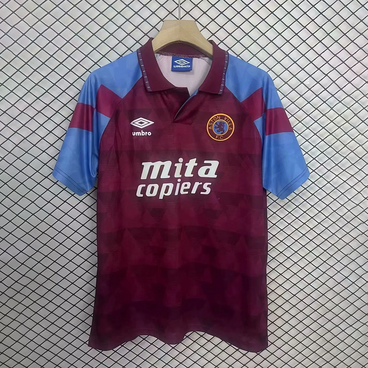 1990/92 Aston Villa Home Retro Jersey
