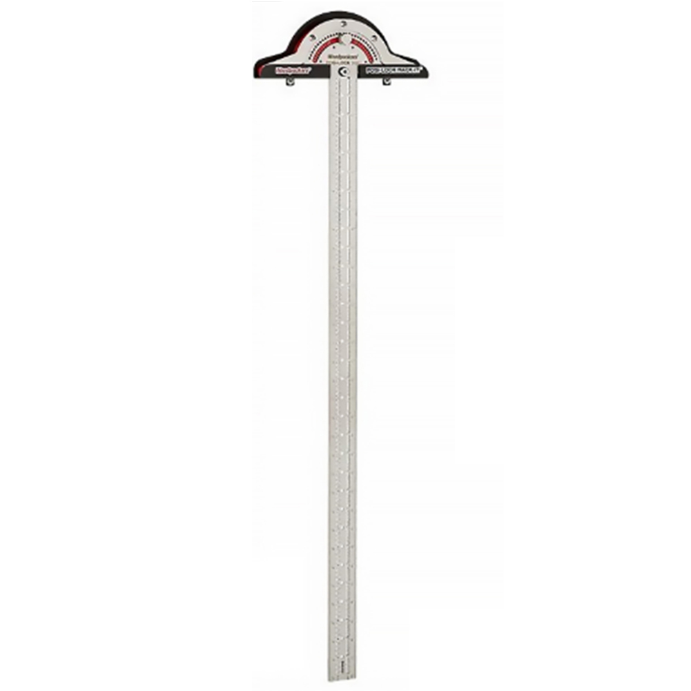 

T-Type Woodworkers Edge Rule Protractor 70 Degree Round Head Rotary Gauge, 10 inches, 501 Original