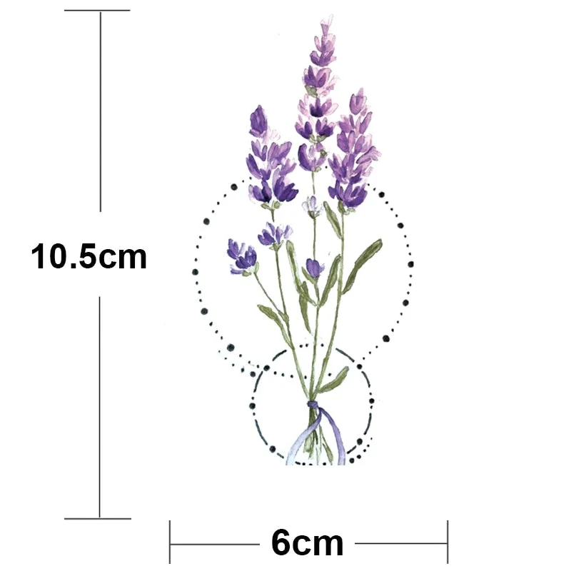 12Pcs/Set Waterproof Temporary Tattoo Sticker Small Rose Daisy Peony Flash Tatoo Flower Hand Ankle Wrist Fake Tatto For Body Art