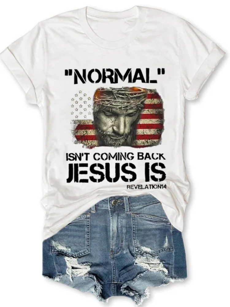 VChics Casual Print Short Sleeve T-Shirt