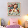 Retro Billboard-11CT Stamped Cross Stitch 40*40cm/15.75*15.75in tapestrymarket