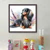 Dachshund-11CT Stamped Cross Stitch 40*40cm/15.75*15.75in
