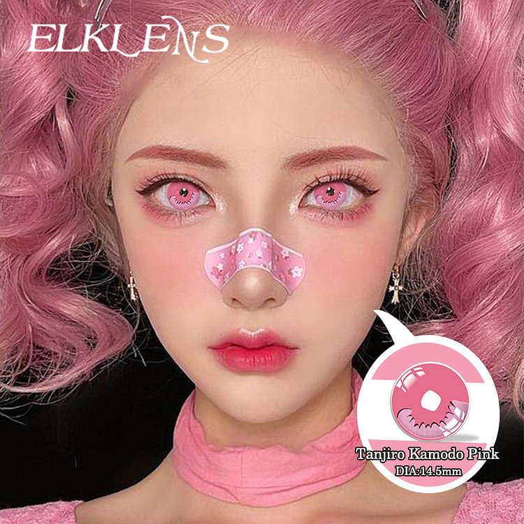 Halloween Kamodo Pink Cosplay Contact Lenses
