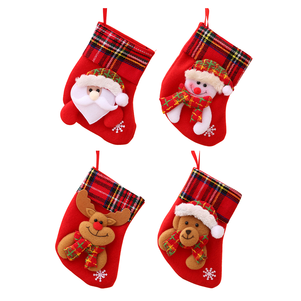 

Cute Christmas Socks Fireplace Hanging Stockings Gifts Home Party Decor, Snowman., 501 Original