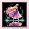 (Stamped/Counted) Ballet Rapunzel Silhouette-11CT Cross Stitch 40*40cm