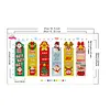 6pcs Christmas 11 CT DIY Stamped Cross Stitch Bookmark Kit with Instruction Cross Stitch Kits Bookmarks for Book Lovers Reader Writers Gift 47x28cm