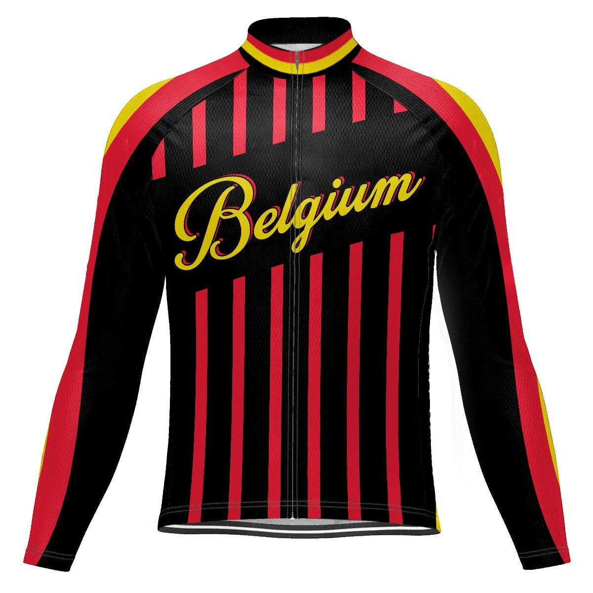 Belgium Long Sleeve Cycling Jersey for Men | captainssportss.com