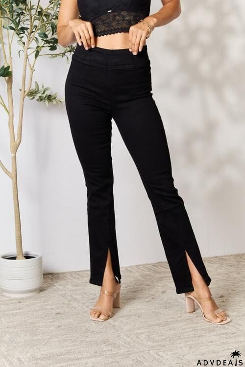 BAYEAS Slit Bootcut Jeans