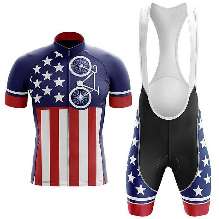 USA Men's Short Sleeve Cycling Kit