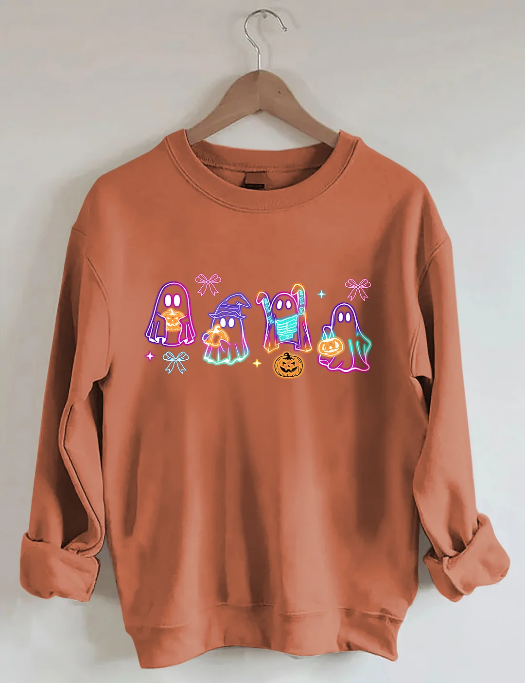 Halloween Ghost Neon Sweatshirt