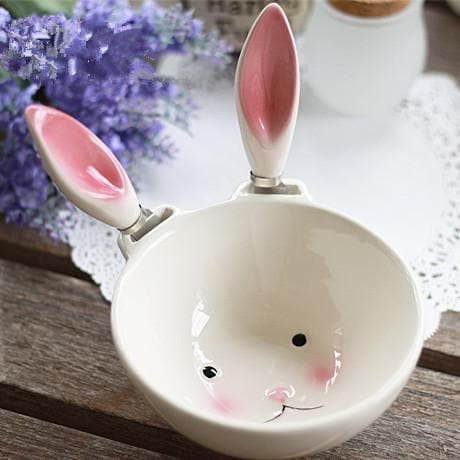 Kawaii Rabbit Ear Ceramic Bowl SP179231