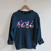 Unisex Halloween Ghost Neon Printed Sweatshirt