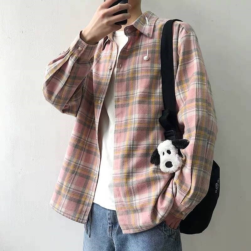 Loose-fit Check Shirt-barclient