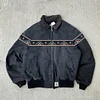 Retro-style fleece-lined Aztec collar coat
