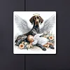 Diamond Painting-DIY Full Round Drill Angel Baby And Dog