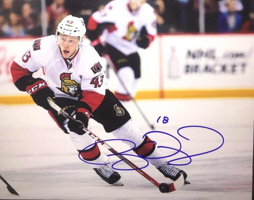 Ryan Dzingel Ottawa Senators AUTOGRAPH 8x10 Hand Signed Photo Poster painting Playoffs