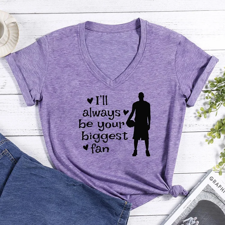 I will always be your biggest fan V-neck T Shirt-Annaletters