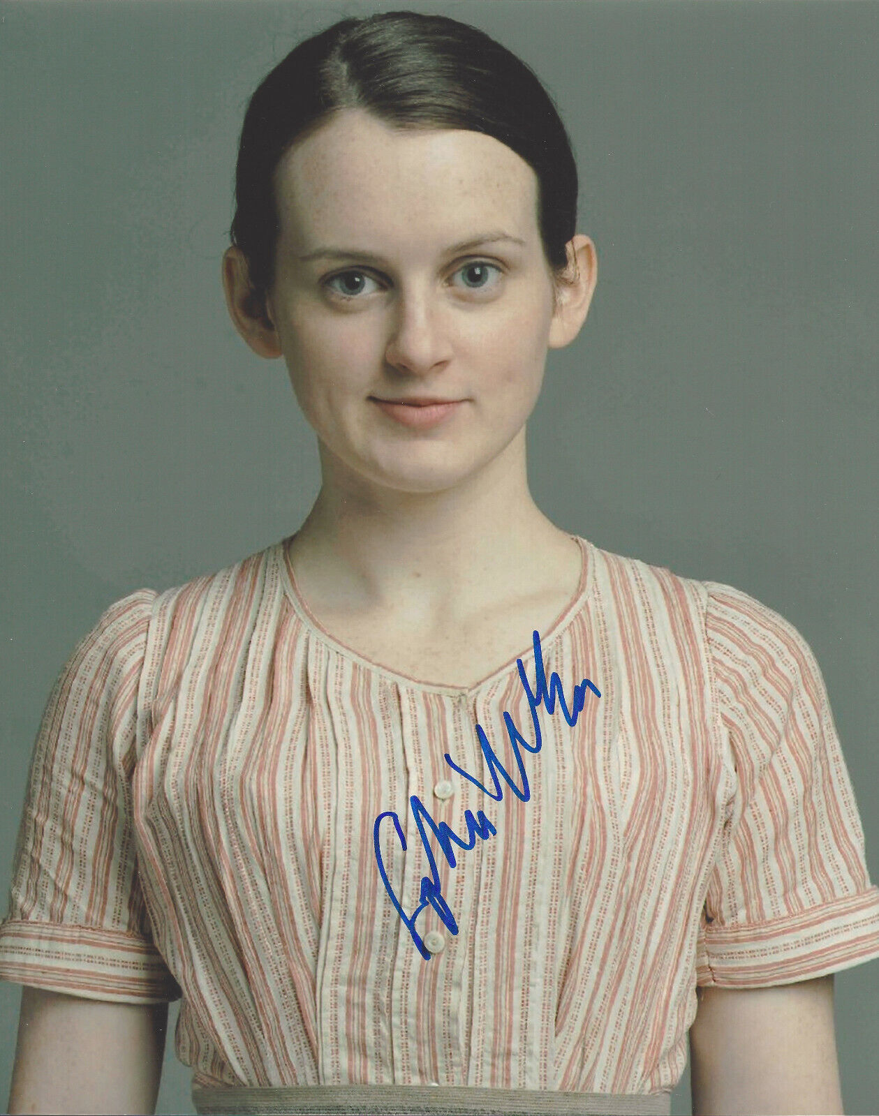 SOPHIE MCSHERA SIGNED 'DOWNTON ABBEY' DAISY MASON 8X10 Photo Poster painting w/COA ACTRESS