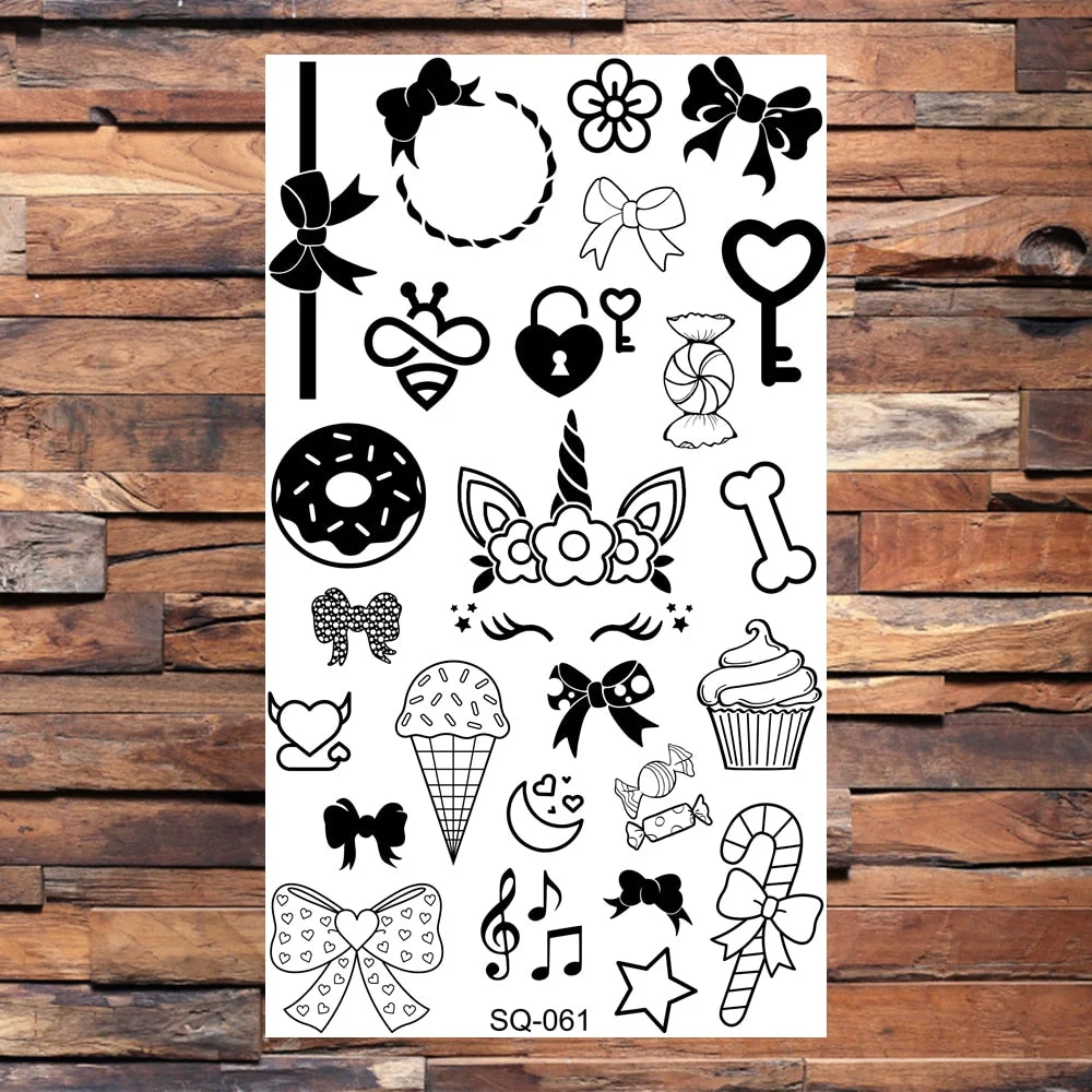 3D Moon Temporary Tattoos For Adults Mountain Sun Cluster Dream Catcher Tatoos Fake Pendant Tattoo Sticker Sexy Body Arm