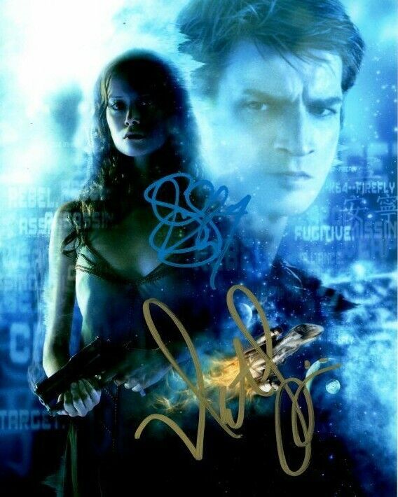 SUMMER GLAU and NATHAN FILLION signed autographed SERENITY FIREFLY Photo Poster painting