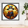 (50*50cm)Stained Glass Halloween - Full Round Drill Diamond Painting