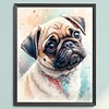 Pug Dog-11CT Stamped Cross Stitch 40*50cm/15.75*19.69in