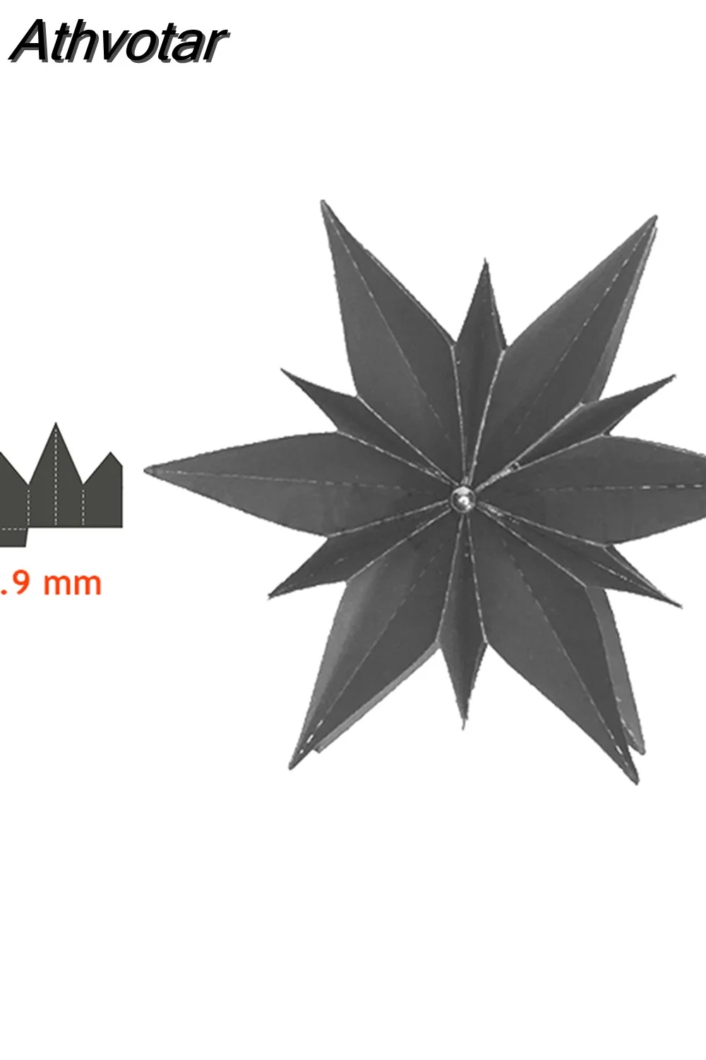 Athvotar styles 3D Folded Stars Creative Metal Cutting Dies for DIY Scrapbooking Paper Cards Crafts Making 2023 New