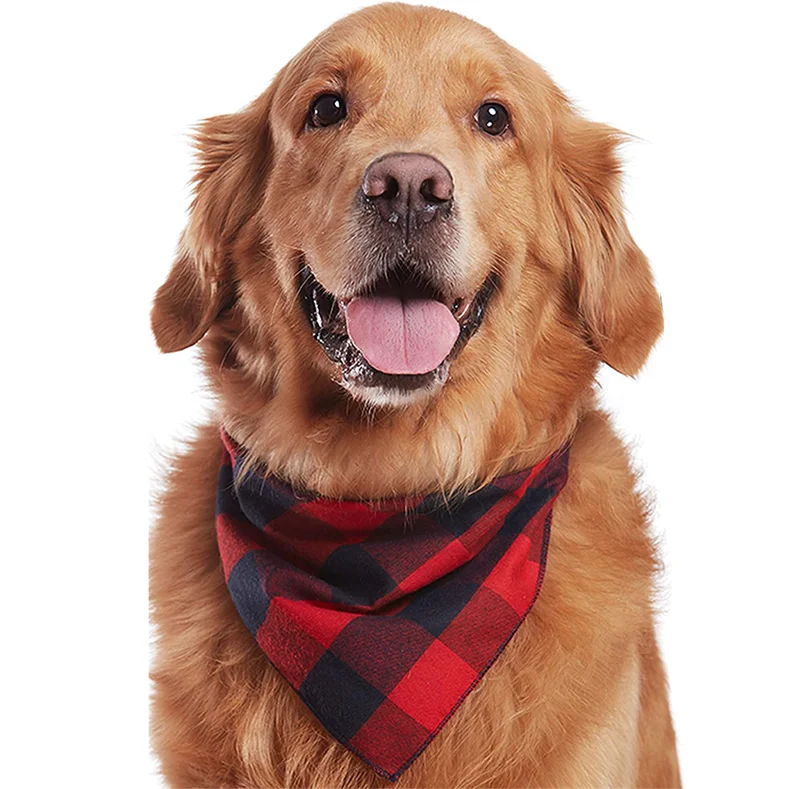 Santa Claus Letter Plaid Printed Parent-child Pajama Set (with Pet Dog Clothes)