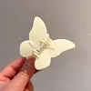 Pretty Butterfly Frosting Plain Color Hair Claw