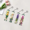 4Pcs Diamond Painting Bouquet Bookmarks Kits for Bookworms