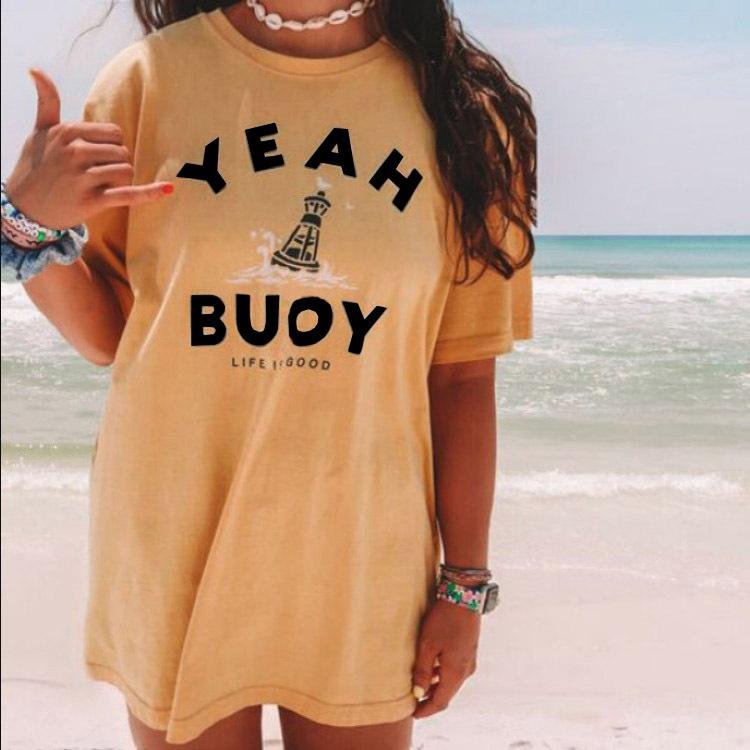 A New Style Wear Jacket Casual Round Collar Short Sleeve Printed Loose Sleeve Women's T Shirt | EGEMISS