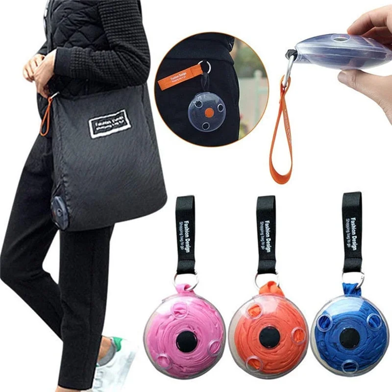 Portable Reusable Eco-Friendly Roll Up Shopping Bag - vzzhome