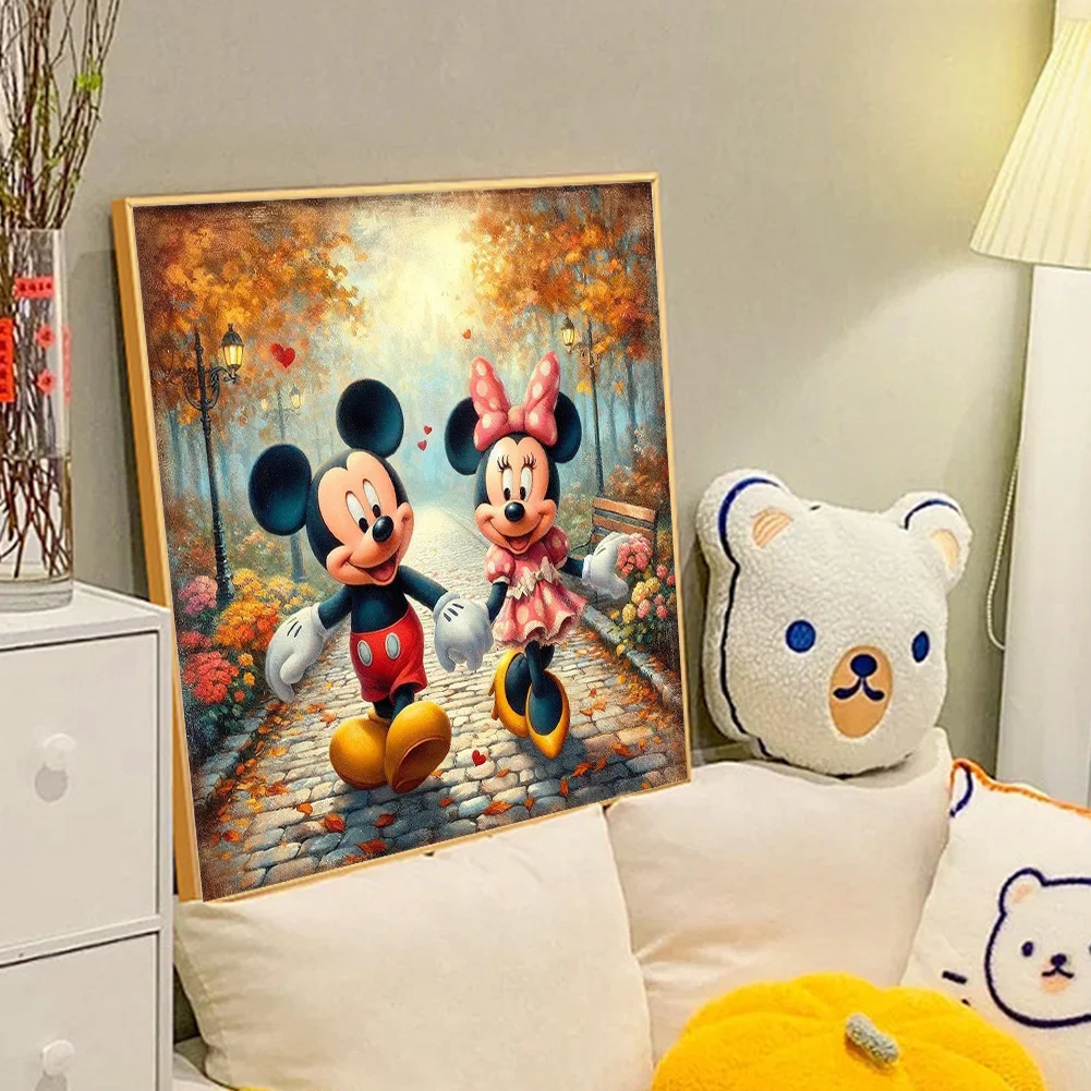 Diamond Painting - Full Round Drill - Mickey Minnie(Canvas|40*40cm)