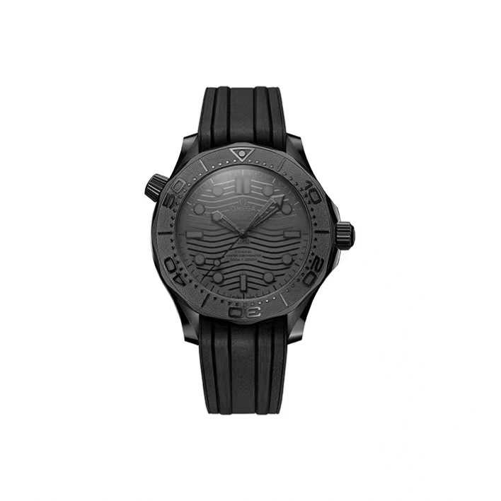 VS廠 OMEGA 歐米茄 海馬系列自動機械表 瑞士至臻天文台認證 黑色錶盤 陶瓷錶殼