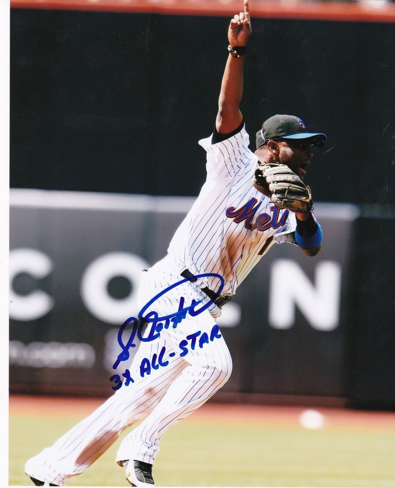 LUIS CASTILLO NEW YORK METS 3 X ALL STAR ACTION SIGNED 8x10