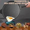 30cm Cast Iron Egg Frying Pan Non-stick & Lug Handle Pancake Skillet Household