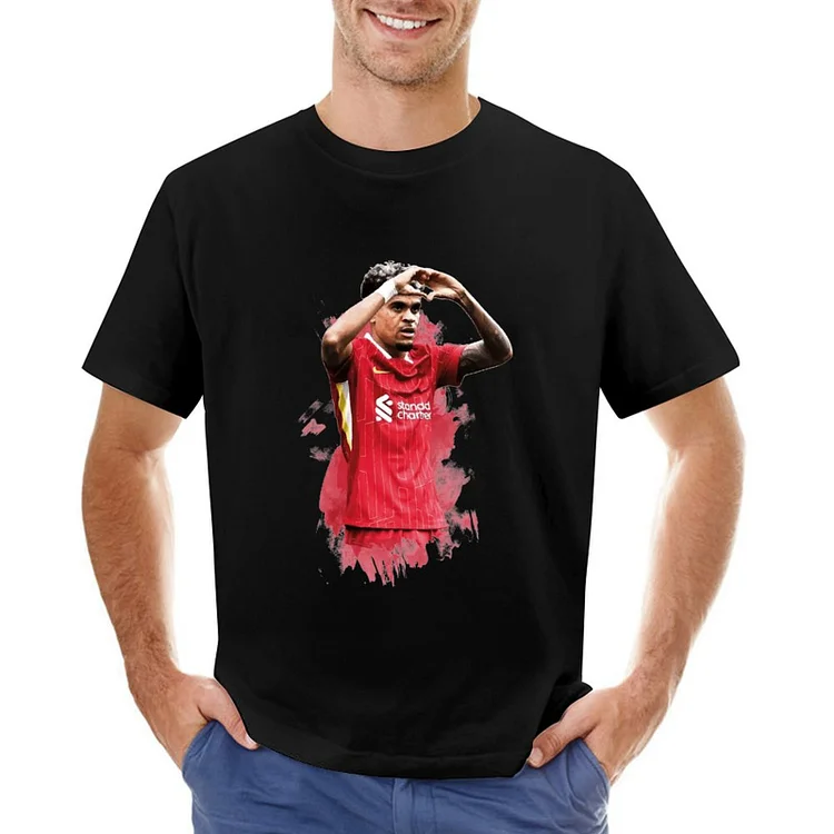 Luis Diaz Inspired Splash Art Football Culture Men's T-shirt	