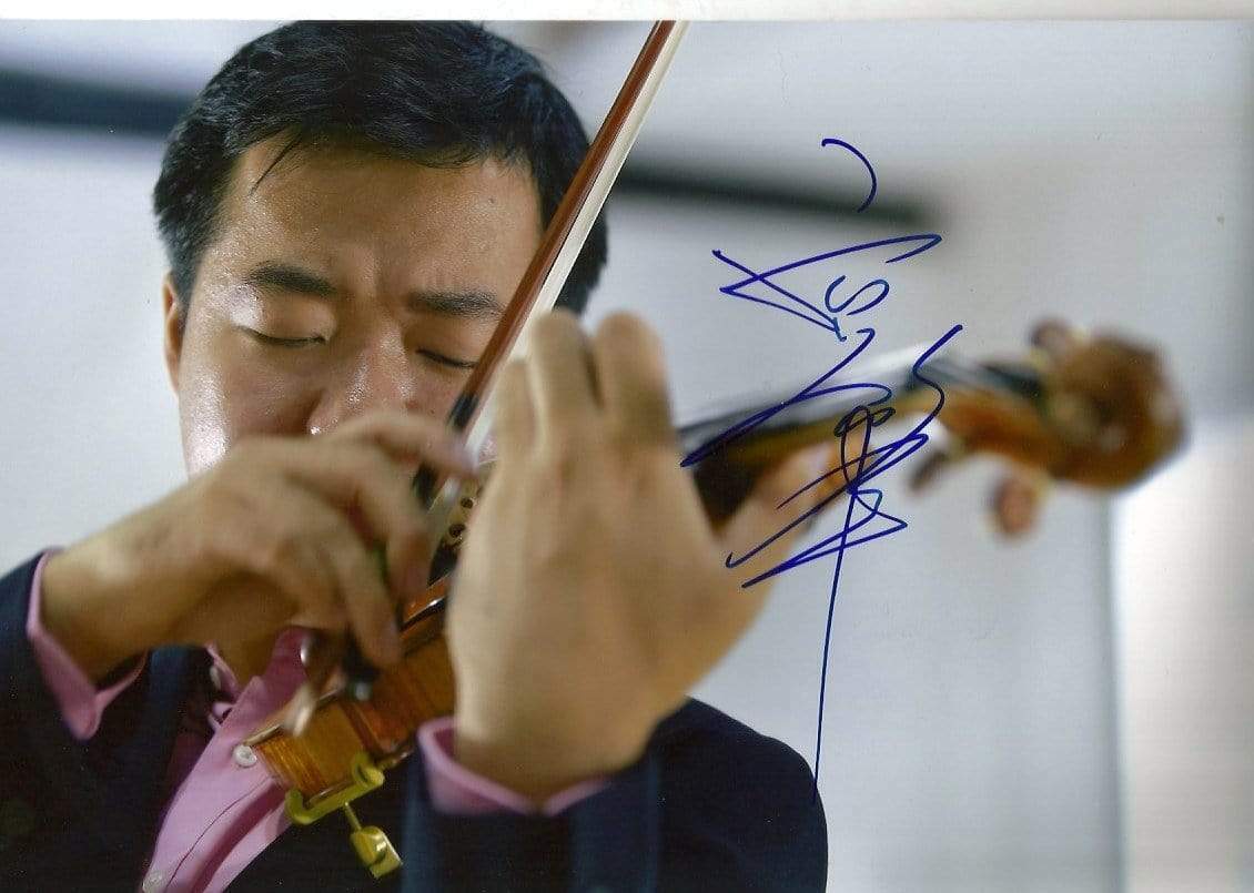 Ning Feng VIOLINIST autograph, In-Person signed Photo Poster painting