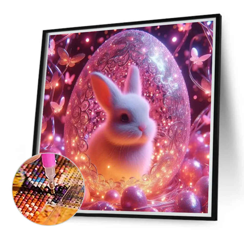 Diamond Painting - Full Round Drill - Rabbit(Canvas|40*40cm)