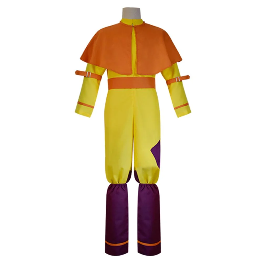 Movie Avatar The Last Airbender Avatar Aang Jumpsuit Outfits Halloween Carnival Costume Cosplay Costume