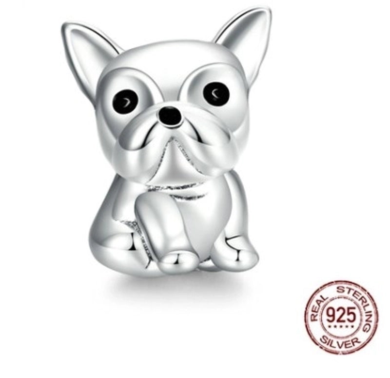 Minimalist Classic Style Heart Shape Sterling Silver Enamel Charms Jewelry Accessories