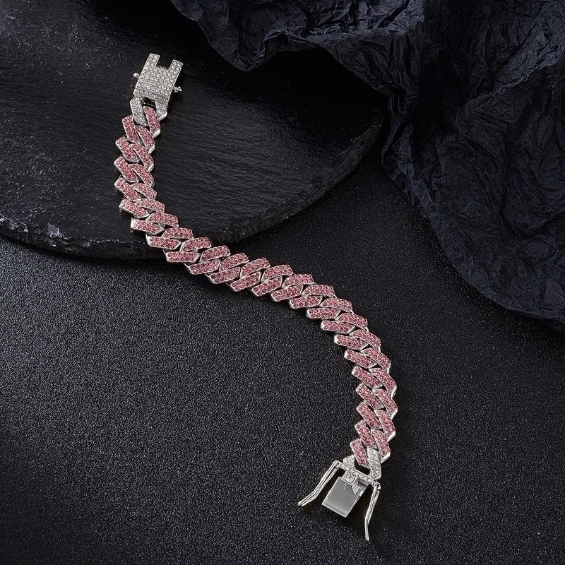 Hip-hop Necklace Alloy Inlay Rhinestones Men’s Necklace