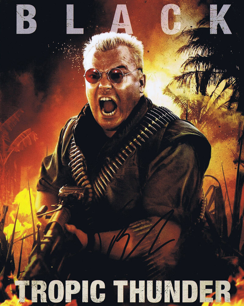 Jack Black HAND SIGNED Tropic Thunder 10x8 Photo Poster painting AFTAL